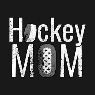 The Hockey Mom White Design T-Shirt