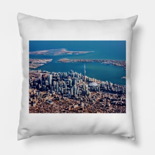 Aerial View of Toronto Pillow