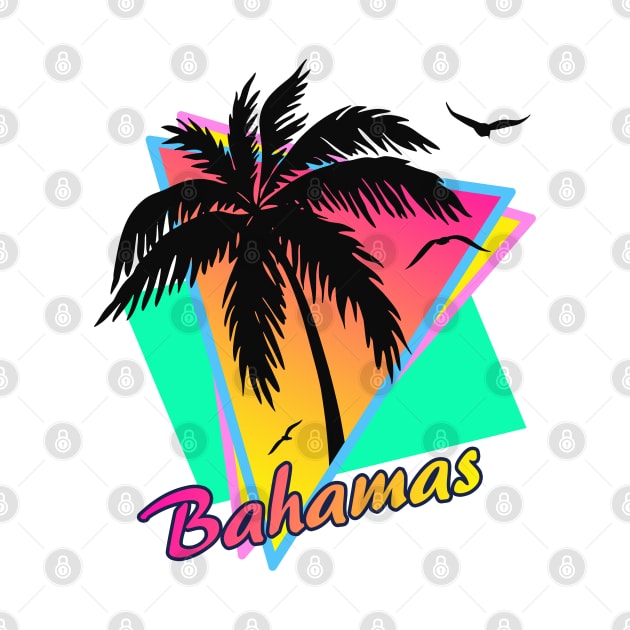 Bahamas Cool 80s Sunset by Nerd_art