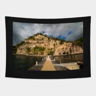 Ans Chastanet Pier Hillside Saint Lucia Tapestry