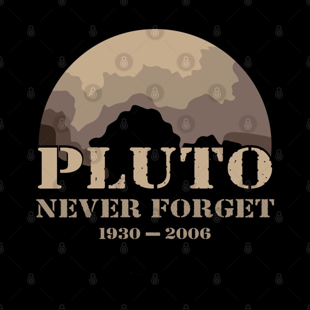 Pluto Never Forget 1930-2006 Funny Science by Tesszero