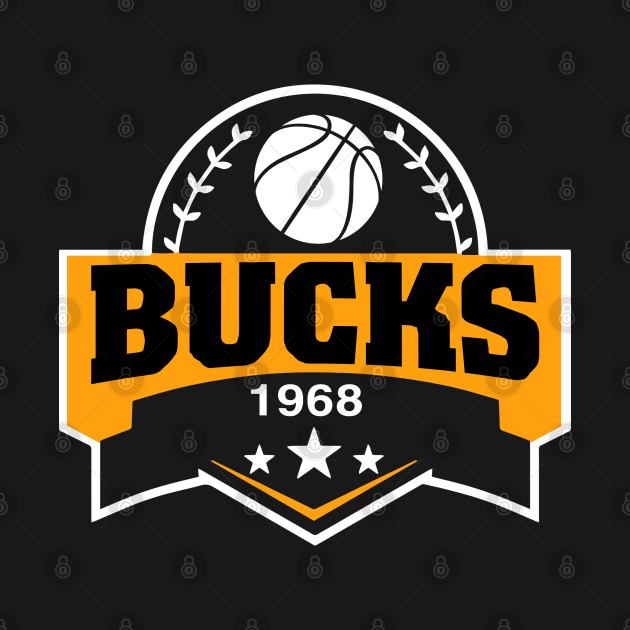 Personalized Basketball Bucks Proud Name Vintage Beautiful by Irwin Bradtke
