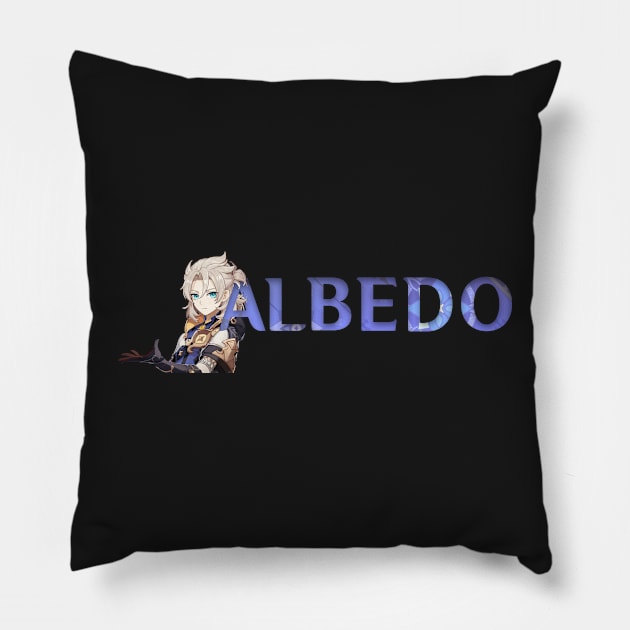 Genshin Impact Name Husbando Albedo Pillow by mardavemardave