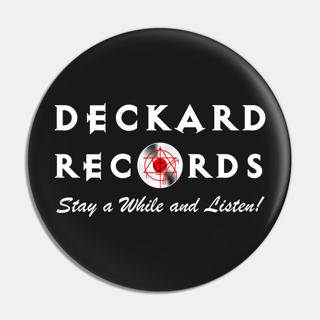 Deckard Records Pin by GeekTragedy