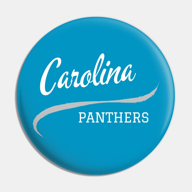 Panthers Retro Pin by CityTeeDesigns