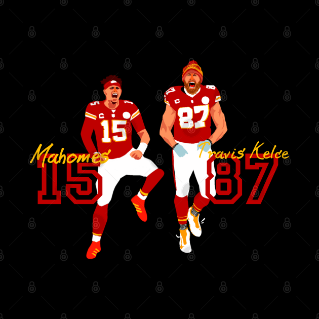 Patrick mahomes x Travis Kelce  teammate by Mic jr