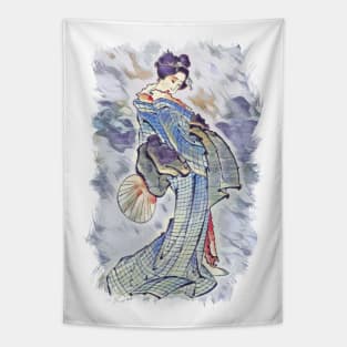 Beautiful Geisha / Vintage japanese art style Tapestry