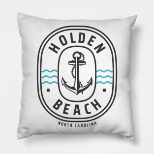 Holden Beach, NC Anchor Ocean Waves Pillow