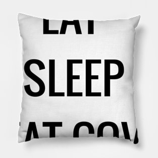 Eat Sleep Beat Covid Pillow