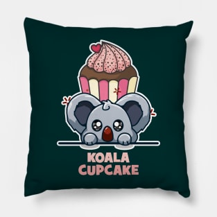 Cute koala cupcake Pillow