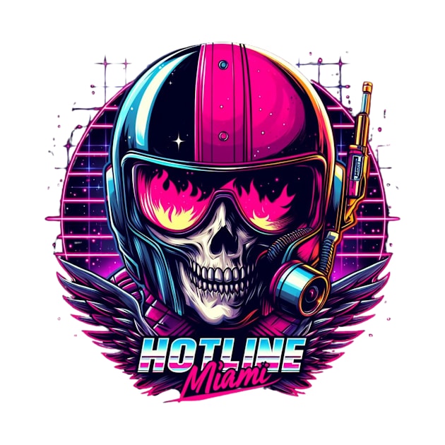 Logo Hotline Miami Biker-For pixel games lovers by CachoPlayer