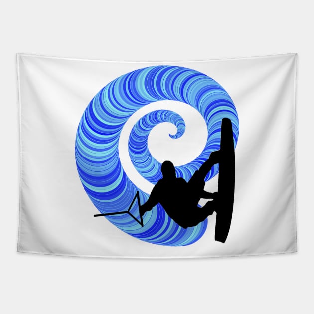 Wakeboard Ride Tapestry by AROJA