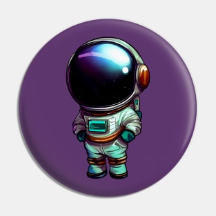 Astronaut Pose Pin