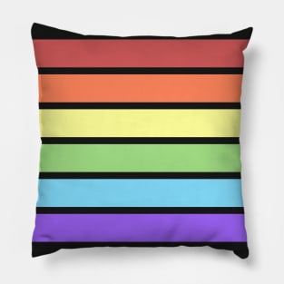 Pale Rainbow Pillow