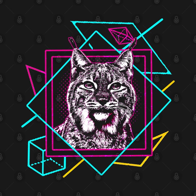 Lynx Geometric Colorful Shapes by Mila46