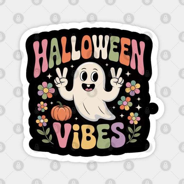Halloween-Vibes Magnet by Creatifly Graphic Tees