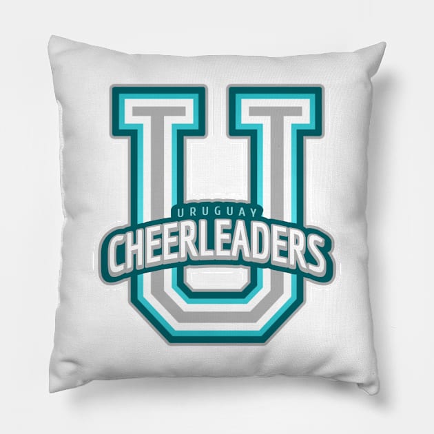 Uruguay Cheerleader Pillow by Tip Top Tee's