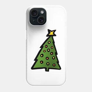 Christmas Tree Doodle Art Phone Case