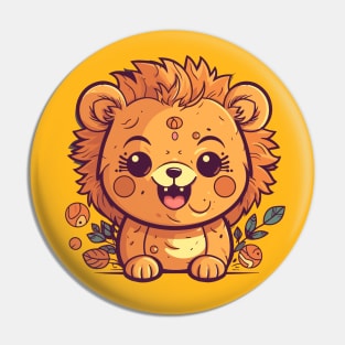 Baby funny lion Pin