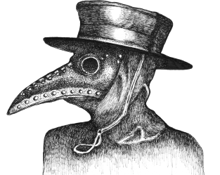 The Doctor Will See You Now - Cool Plague Doctor T-Shirt Magnet