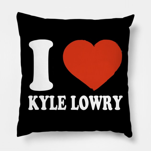 Graphic I Love Kyle Personalized Name Sports Pillow by Cierra Bauch