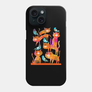 Pigeons Among the Cats Phone Case