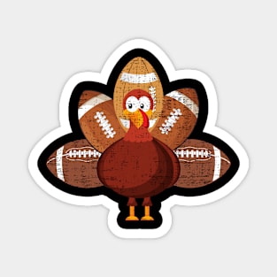 Funny turkey football for thanksgiving holiday season Magnet