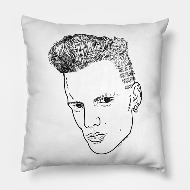 VANILLA ICE Pillow by TheCosmicTradingPost