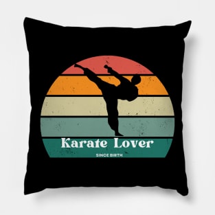 Sunset Karate Pose Tee - Martial Artist's Spirit Pillow