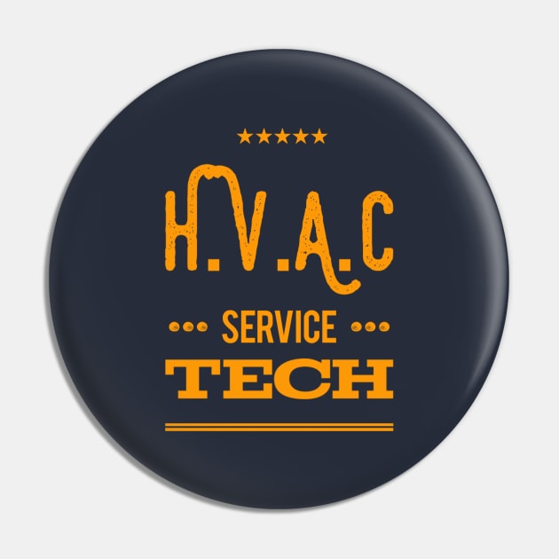 Five Stars Hvac Service Tech Pin by The Hvac Gang