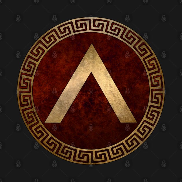 Lacedaemonian Lambda Ancient Spartan Shield by AgemaApparel