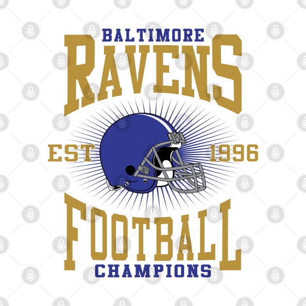 Baltimore Ravens Football Champions by genzzz72