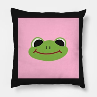 frog (pink) Pillow