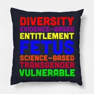 Seven Banned Words Pillow