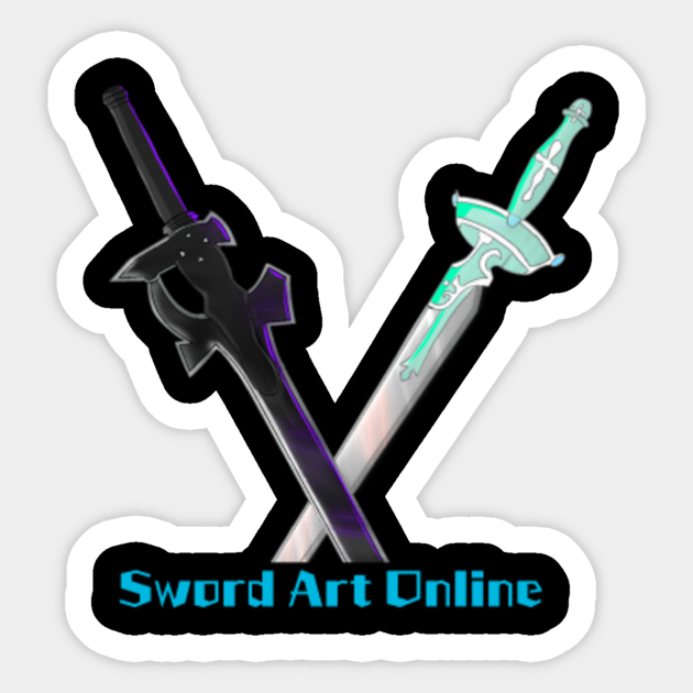 Crossing Swords Sword Art Online Aufkleber Teepublic De