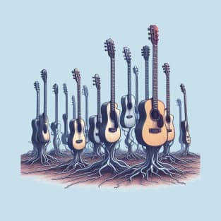 Guitars growing from the ground T-Shirt