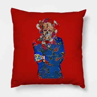 Skull Flower Power Immigrant Pillow