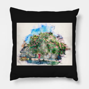 Broadway Cotswolds Watercolour Pillow