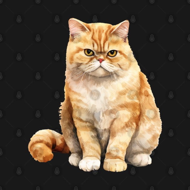 Exotic Shorthair Cat by DavidBriotArt