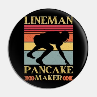 Lineman Pancake Maker - American Football Season Pin