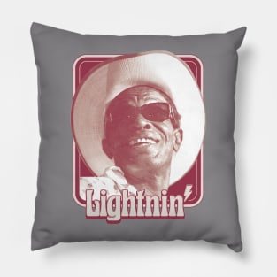 Lightnin' Hopkins Bluesman Retro Pillow