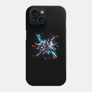 Quantum Realm: Geometric Particle Phone Case