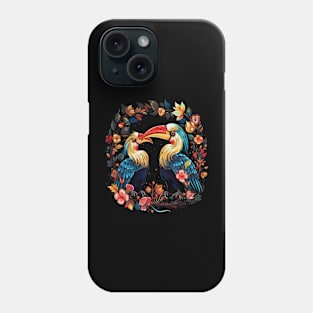 Hornbill Couple Valentine Phone Case