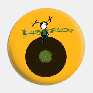 Vinyl time Pin