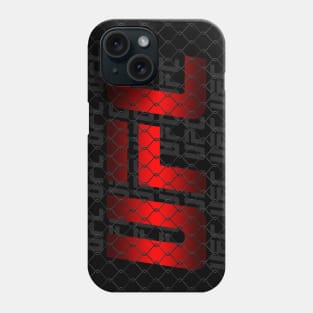 ufc LOGO fence RED Phone Case