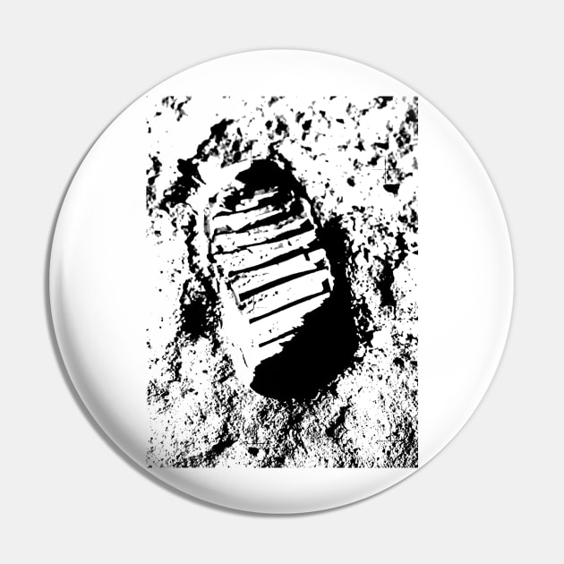 Apollo 11 Footprint Pin by GloopTrekker