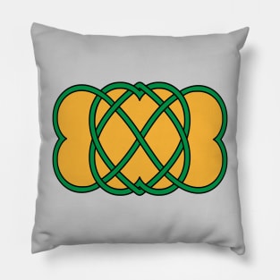 Celtic Knot Heart St Patricks Pillow