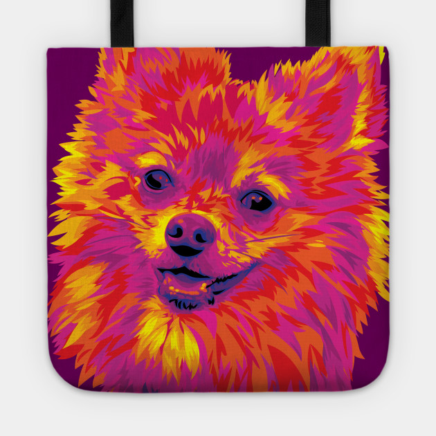 pomeranian tote bag