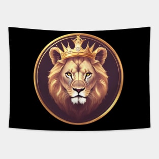 Regal Lion with Crown no.15 Tapestry