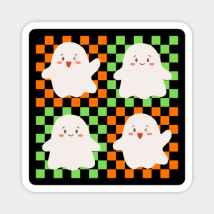 Kids Halloween Cute Ghost Graphic Art Magnet